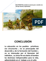 Educación en La Pueblo Primitiva, Donde La