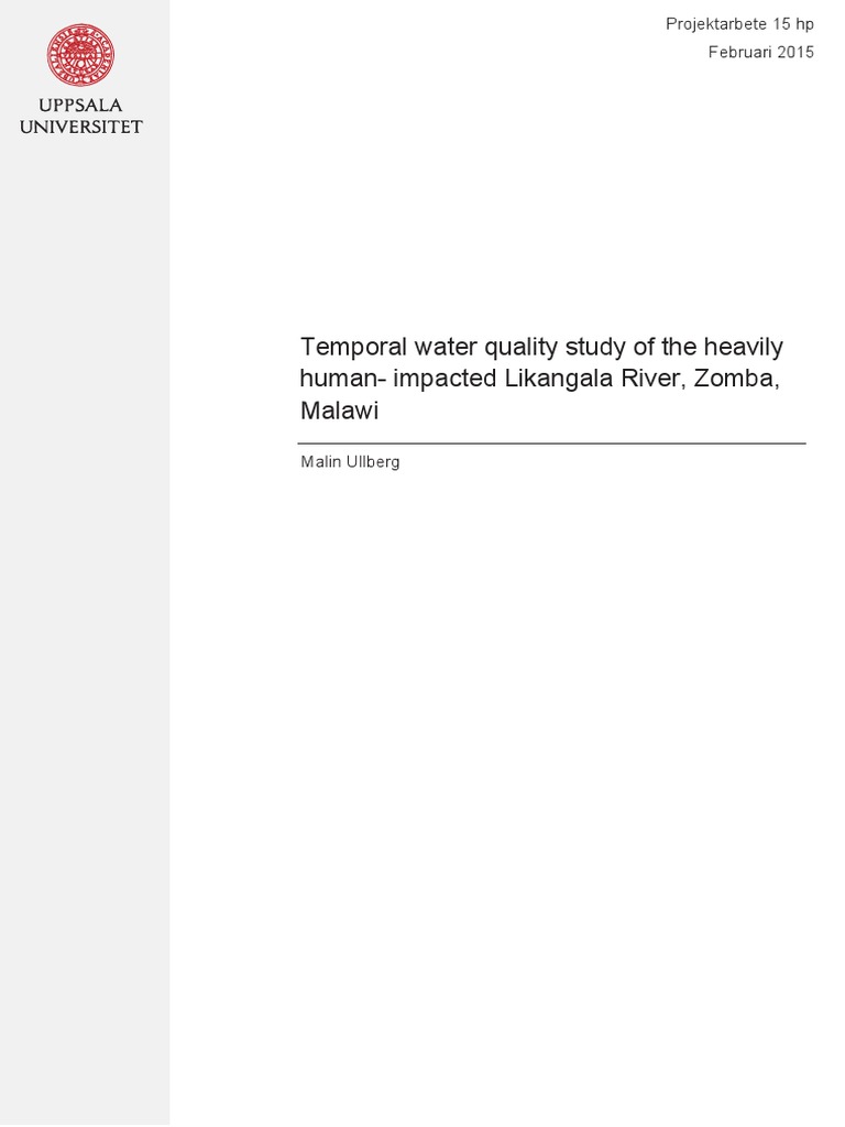 Research Water Quality RRL | PDF