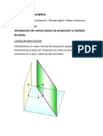 Geometría Descriptiva: Cambios de plano y problemas de VM