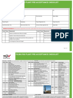 Piling Rig Pre-Acceptance Checklist