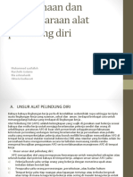 Penggunaan Dan Pemeliharaan Alat Pelindung Diri