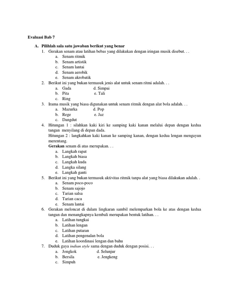 Soal Soal | PDF | Pengembangan Diri