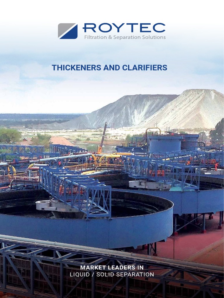 Thickeners and Clarifiers Liquid / Solid Separation PDF Automation