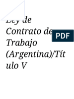 Ley de Contrato de Trabajo (Argentina) - Título V Vacaciones y Otras Licencias - Wikisource PDF