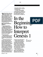 In The Beginning - How To Interprate Genesis 1 (Richard M. Davidson)