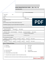 Annex C Vendor Registration Form