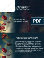 Penggolngan Obat Menurut Pemerintah