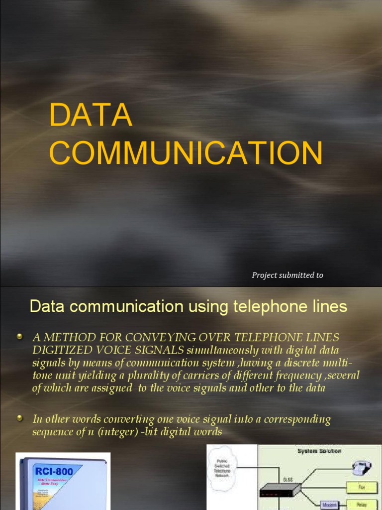 Data Communication Using Digital and Wireless Technologies A Review of