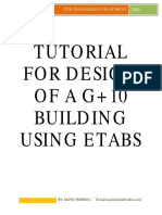 ETABS Tutorial: Analyzing and Designing a G+10 Building