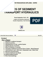 Basics of Sediment Transport Hydraulics