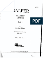 Galper Clarinet Method