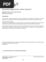 Parcerias Empresarias Joint Ventures