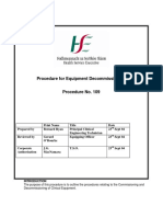 Procedure For Equipment Decommissioning