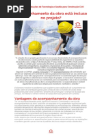 Acompanhamento Da Obra Está Incluso No Projeto