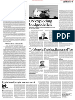 US' Exploding Budget Deficit: To Orban Via Thatcher, Harper and Yew