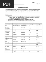 Monster Genetics Lab 1