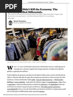 A Economia Matou Millennials, Não Vice-Versa - o Atlântico