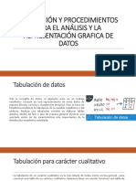 Tabulación y Procedimientos para El Análisis