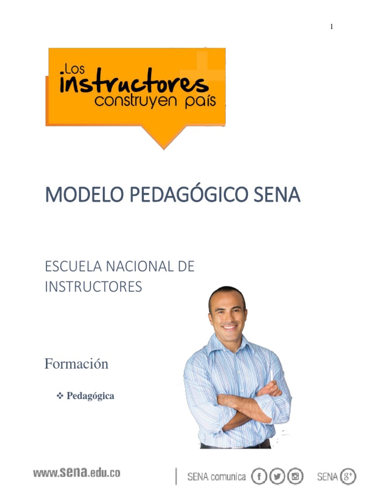 Modelo Pedagógico Sena 2016 | PDF | Plan de estudios | Aprendizaje