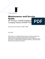 Maintenance and Service Guide - HP Pavilion zv6000 Notebook PC - Compaq Presario R4000 Notebook PC PDF