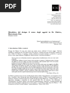 2016 Metafisica Del Design Il Senso Degli Oggetti In De