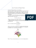 Surface Normals and Tangent Planes