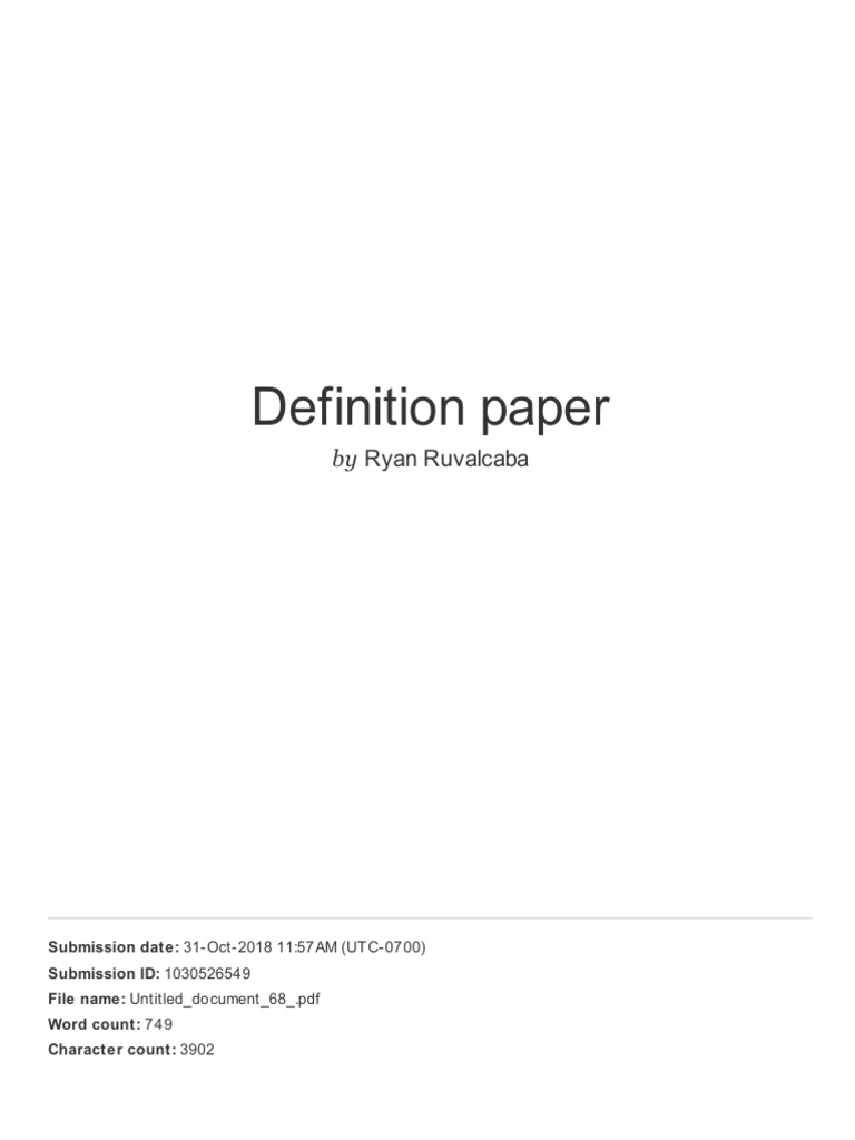 Definition Paper | PDF | Onomastics | Linguistics