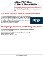 Placing Images/Graphics in Word Printing Black/White: If You Do Not Have The Full Version of Adobe Acrobat Software