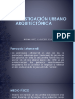 Investigación Urbano Arquitectónica