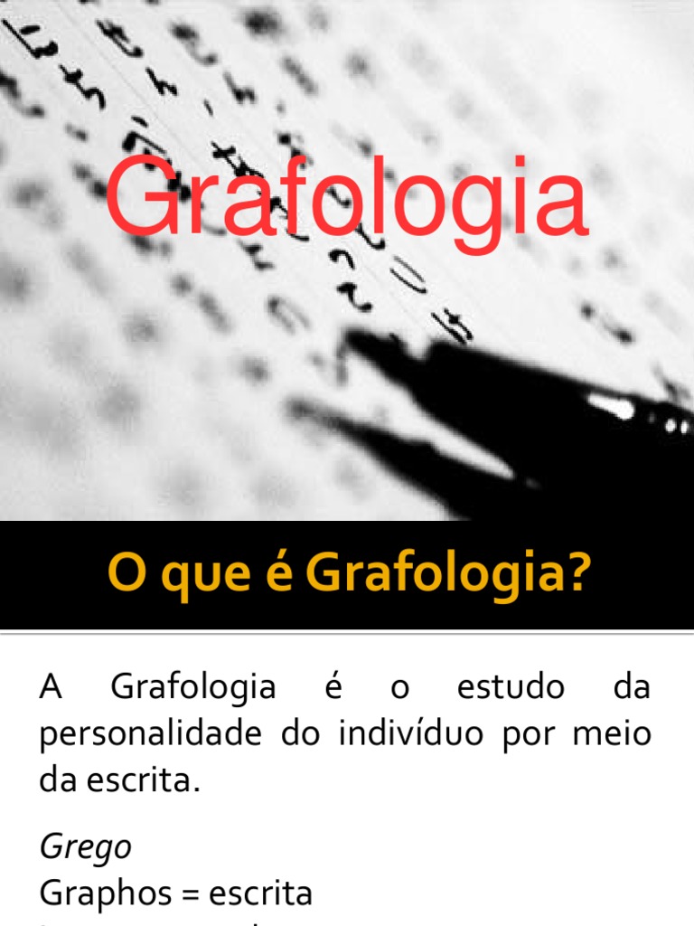 O que é Grafologia e suas Aplicações | PDF
