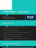 Team Unnati - JCQC 2018