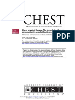 Oxygenation in Acutely Ill Patients. Chest Physical Therapy. The Immediate Effect On