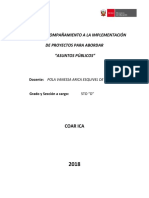 Informe de Compañamiento A La Implementación