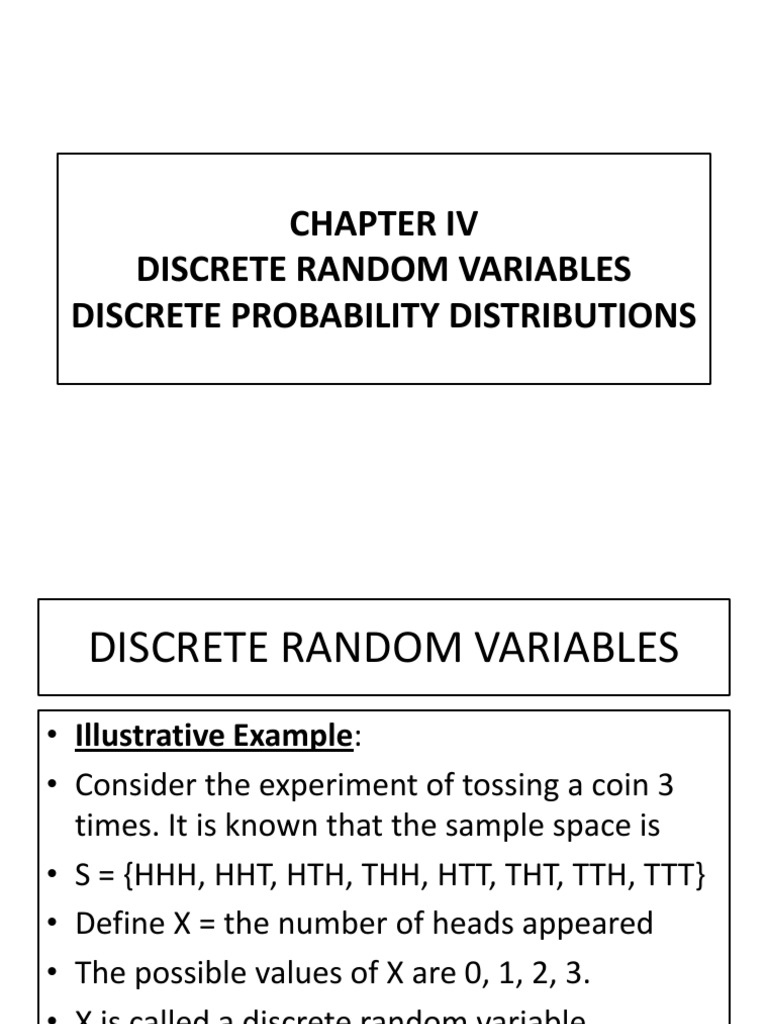 Discrete Probability Distributions and Discrete Random Variables | PDF ...