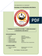 Normas de Gestion Iso 9001 y 14000 en Ingenieria Mecanica