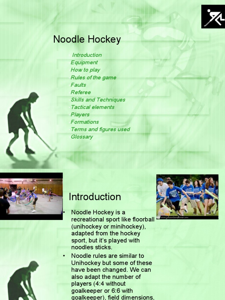 Noodle Hockey | PDF | Sport Variants | Sports