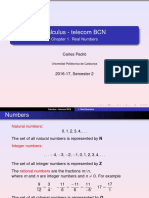 Calculus - Telecom BCN: Chapter 1. Real Numbers