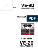 Boss VE-20 Használati Utasítás