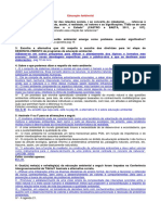 Educação ambiental: conceitos e processos