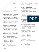 Level A1 English Test PDF