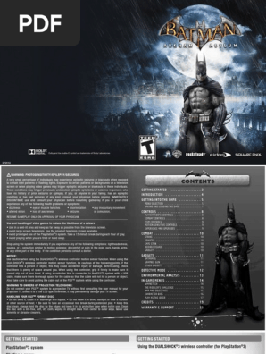 Batman Arkham Asylum PS3 Game Manual.pdf