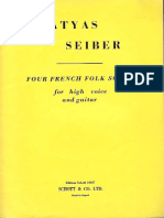 Matyas Seiber Ed Julian Bream - Four French Folk Songs PDF