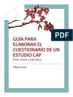 Guía para Elaborar El Cuestionario de Un Estudio Cap - Juan Centeno