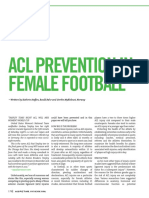 Acl Prevention in Female Football