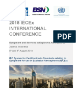 2018 Iecex International Conference: Equipment and Services in Explosive Atmospheres