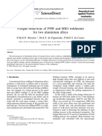 Fatigue Behaviour of FSW and MIG Weldments