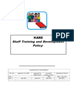 KARE Staff Training Policy