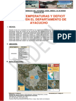 Bajas Temperaturas y Deficit Pluvial en Ayacucho