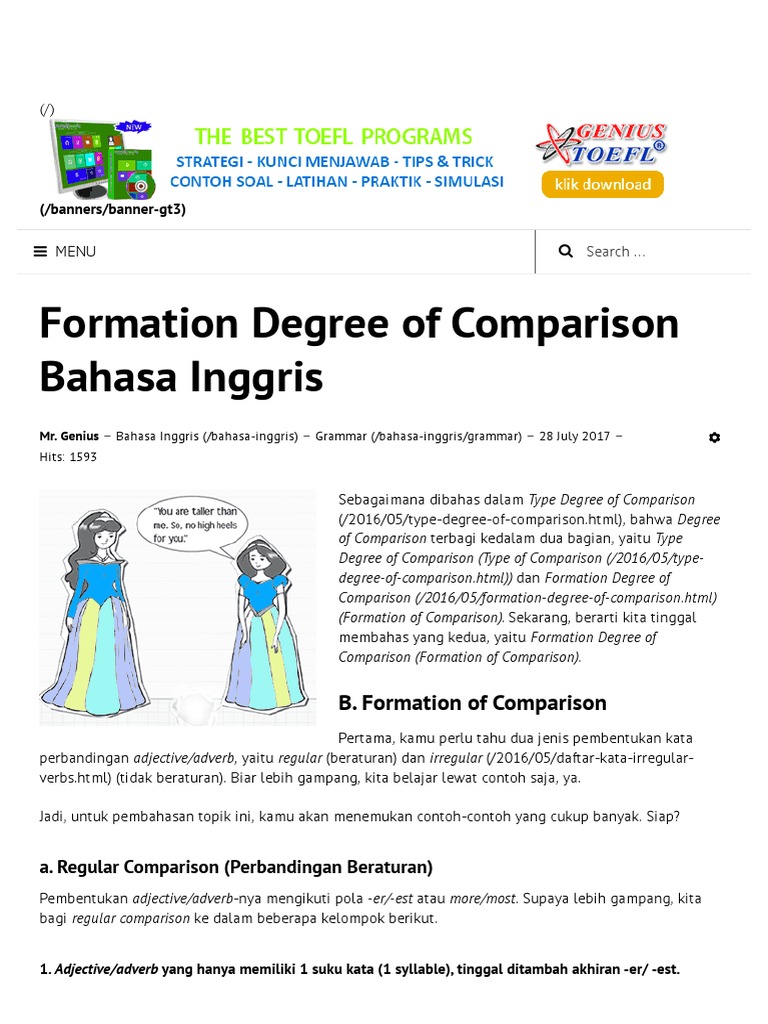 A materi degree of comparison bahasa inggris