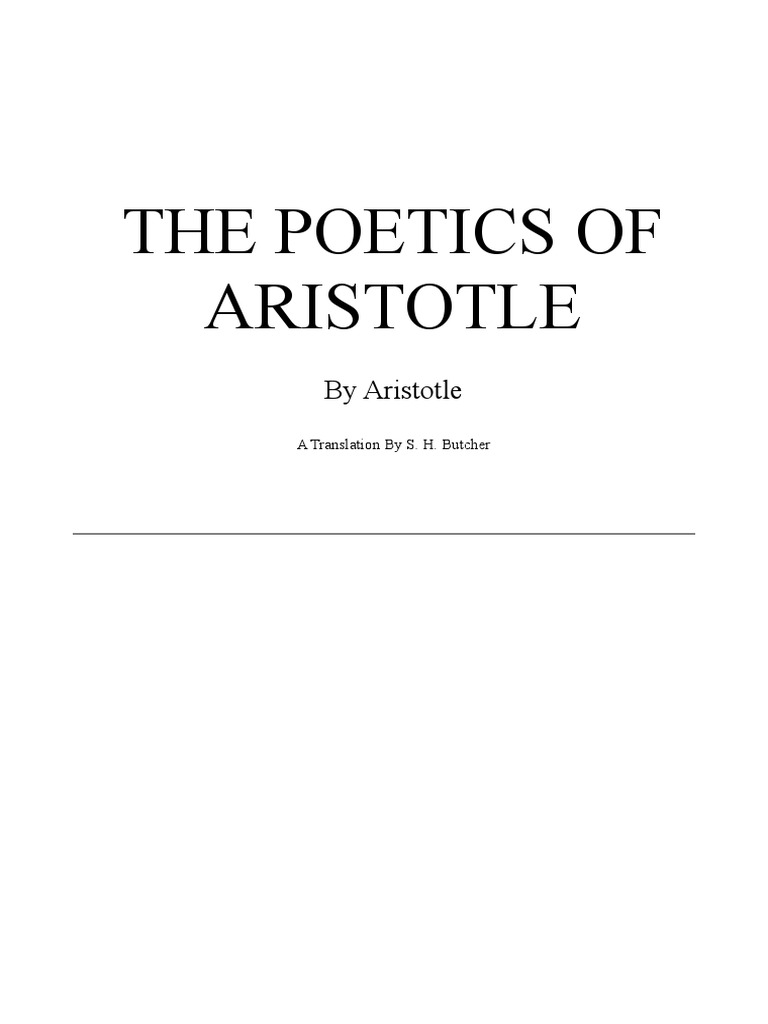 The Poetics of Aristotle | Tragedy | Poetics (Aristotle)